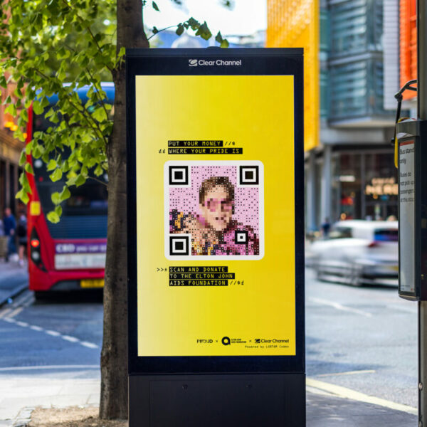 The Elton John AIDS Foundation has teamed up with OOH media company Clear Channel UK, and creative agency Ogilvy to launch a fundraising LGBT-QR Code campaign.