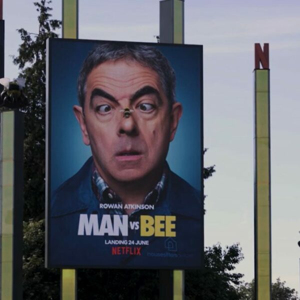 NETFLIX MAN VS BEE BILLBOARD