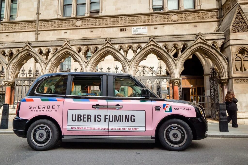 sherbet taxis uber
