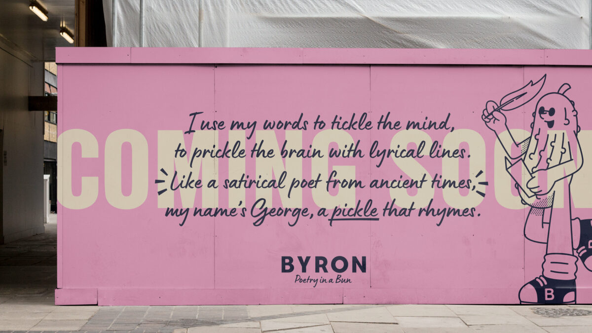 Byron Burgers has unveiled its latest work with newly appointed brand design agency Taxi Studio in a bid to rejuvenate its look. 