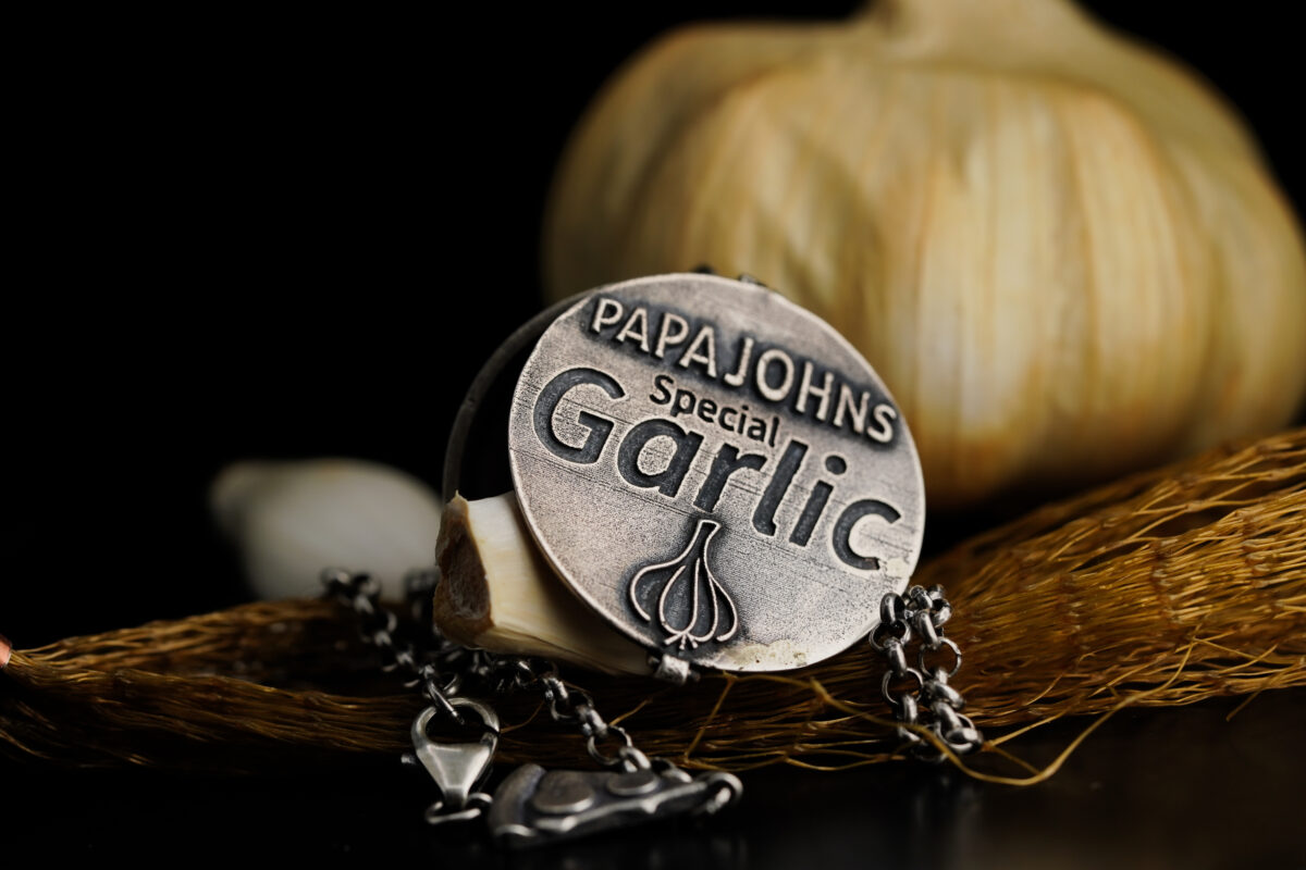 Papa Johns has launched its latest Halloween-themed marketing campaign, creating a bespoke garlic sauce necklace for the spooky holiday.