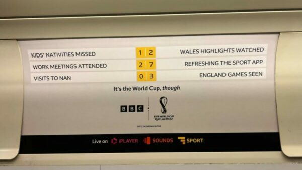 A BBC out-of-home (OOH) advertisement has been criticised for encouraging a "culture of football before family" amid reports that domestic abuse increases when sports tournaments take place.