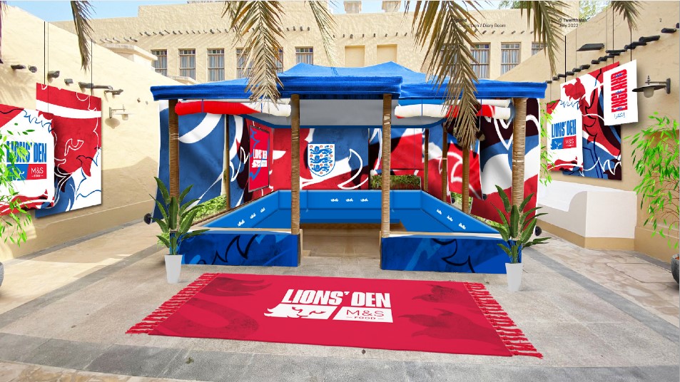 M&S Food and the FA have teamed up to bring the Lions’ Den live online series to football fans from the 2022 Qatar World Cup this winter.
