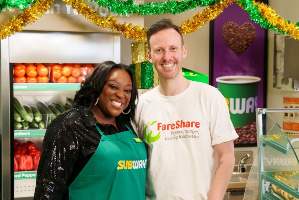 Subway has partnered up with charity FareShare in a bid to tackle food waste and support people fighting hunger amid the cost of living crisis.
