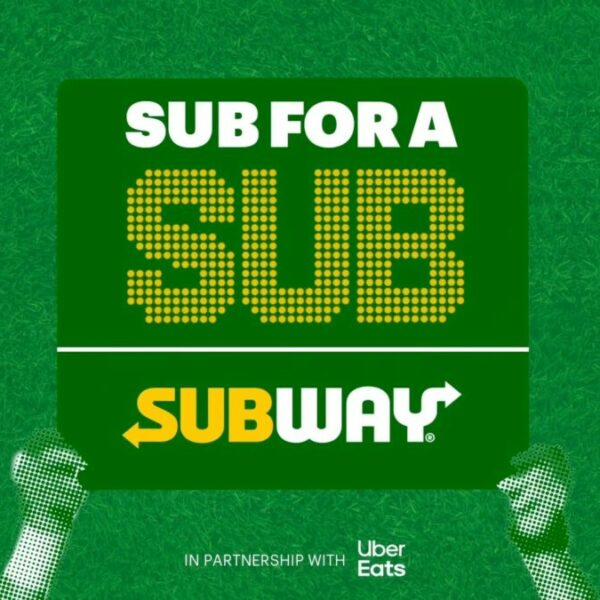 Subway is celebrating the World Cup final by offering discounts on subs every time a substitution is made in the final game of the tournament.