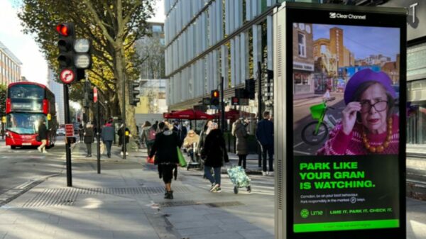 Lime has created an out-of-home (OOH) campaign to encourage Londoners to park the brand's e-bikes responsibly.
