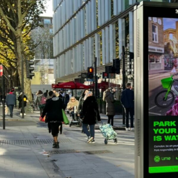 Lime has created an out-of-home (OOH) campaign to encourage Londoners to park the brand's e-bikes responsibly.