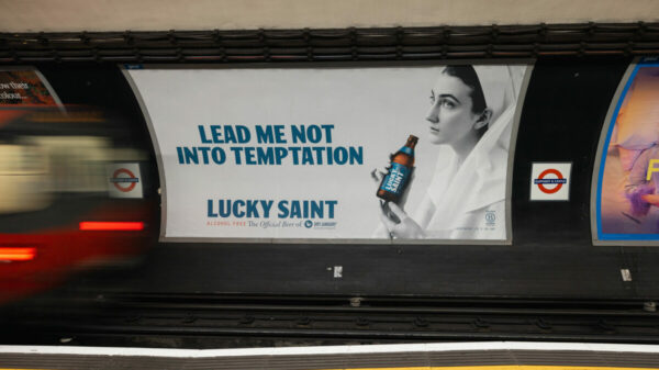 Alcohol-free beer brand Lucky Saint has launched a major OOH campaign for Dry January 2023, in which 9 million Brits are taking part.