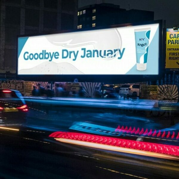 Water-based lube brand Knect - formerly known as KY Jelly - has unveiled an out-of-home (OOH) campaign, waving goodbye to Dry January.