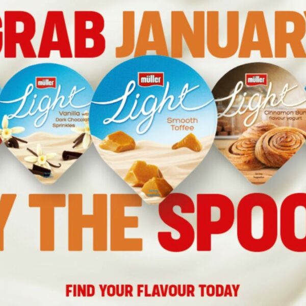 Müller has unveiled a new Müllerlight campaign, positioning the product's array of flavours as a way of brightening up the coldest months of the year.