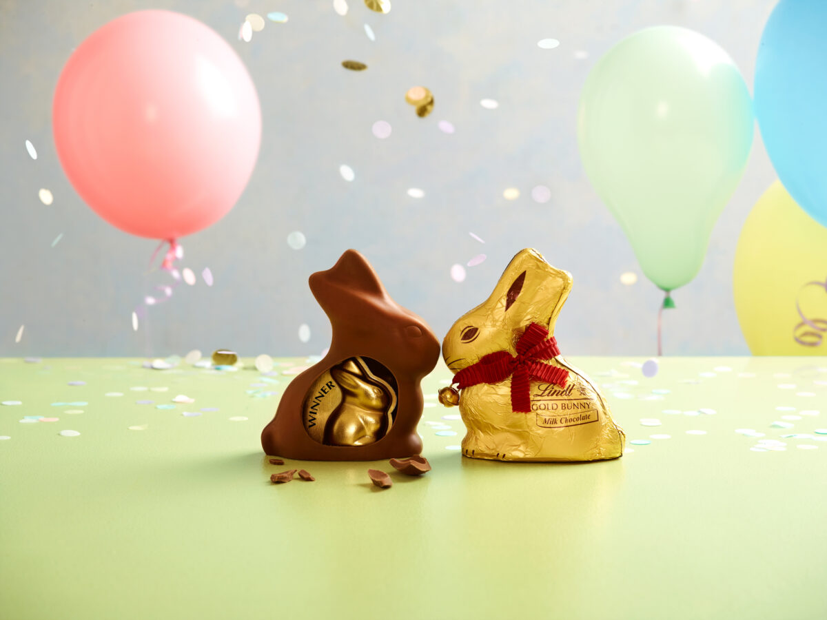 Lindt is sharing the 'Hoppiness' across the UK this Easter by giving away £50,000 worth of prizes, hiding ten £5,000 tokens in its gold bunnies.