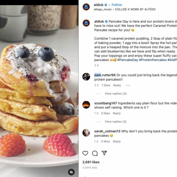 Aldi Pancake Day social media