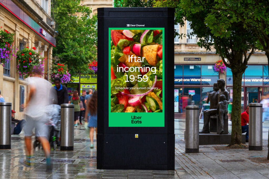 Uber Eats has unveiled an out-of-home (OOH) campaign to recognise customers observing the holy month of Ramadan.