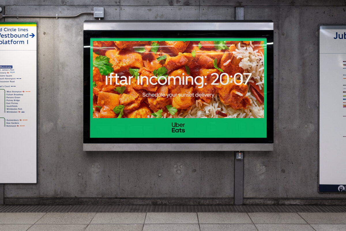 Uber Eats has unveiled an out-of-home (OOH) campaign to recognise customers observing the holy month of Ramadan.