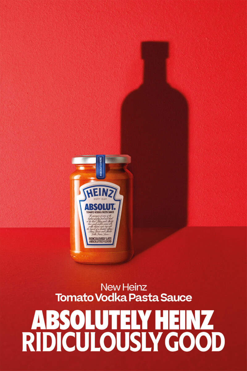 Creative agency Wunderman Thompson Spain has devised a campaign for the launch of the Heinz and Absolute vodka pasta.