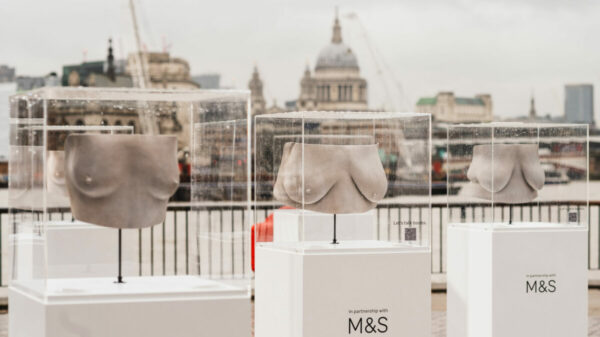 M&S has collaborated with female body casting artist Lydia Reeves to unveil an empowering art installation on London's South Bank.