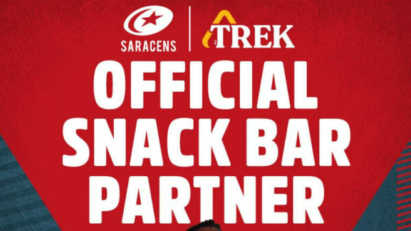 Natural Balance Foods has announced that its Trek brand has become the official snack bar partner of Saracens Rugby Club.