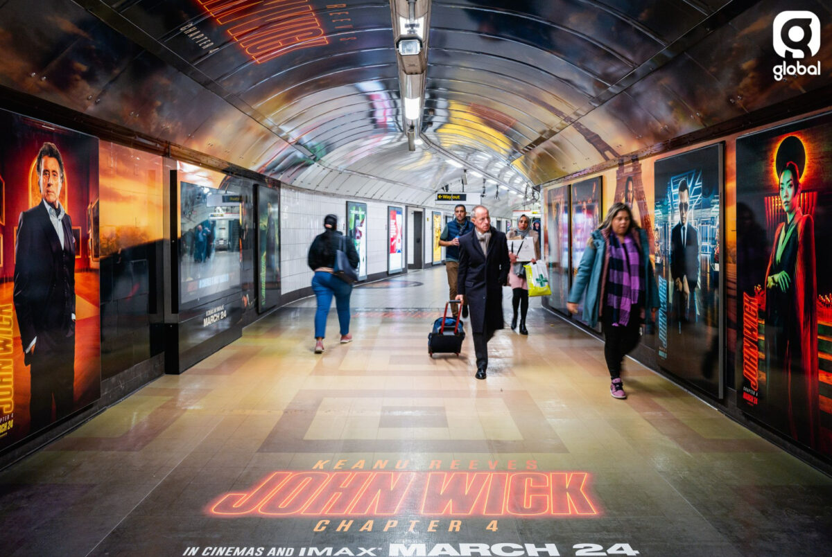 The film franchise John Wick has taken over Oxford Circus train station just days after John Wick: Chapter 4 was released into cinemas.
