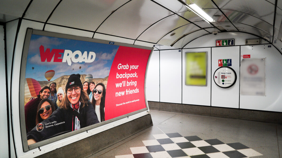 Travel company WeRoad has launched its first-ever international out-of-home (OOH) campaign, displaying more than 3,700 ads across London.