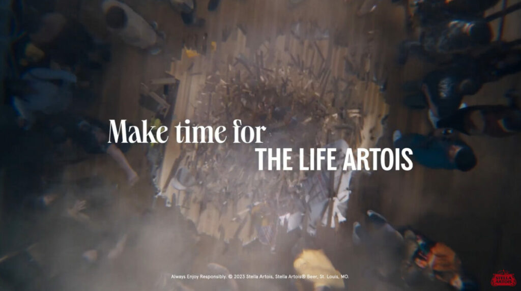 Stella Artois has unveiled its latest campaign 'Table drop' in a bid to celebrate the way in which the beer brand brings people together.