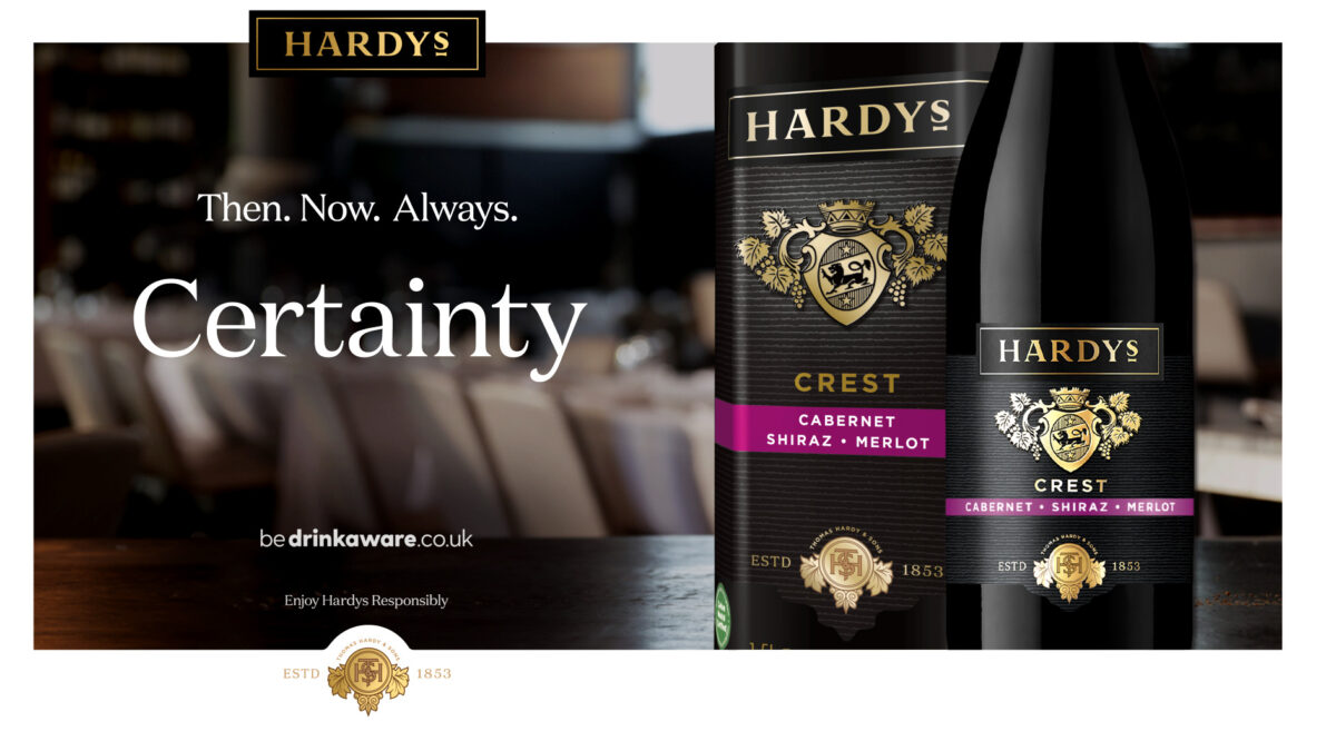 Wine brand Hardys has unveiled the return of its national TV campaign 'Certainty' which will run until 7 May.