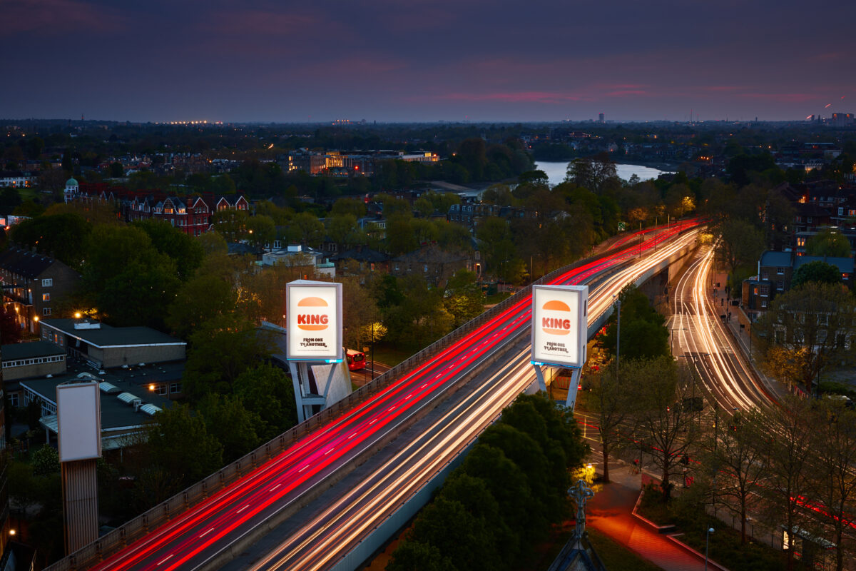 Burger King has altered its famous logo at its flagship restaurant in Leicester Square ahead of the coronation of King Charles III this weekend.
