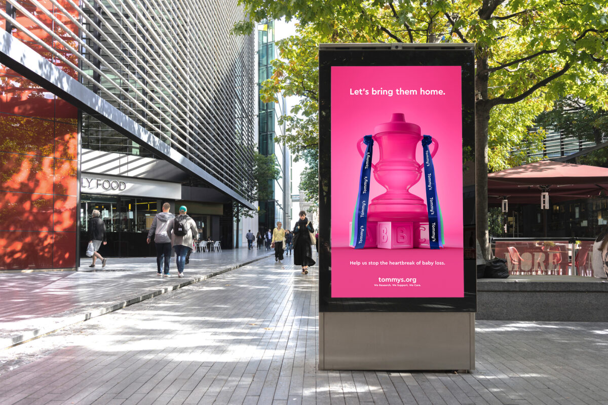 Pregnancy and baby loss charity Tommy's has launched an OOH campaign entitled 'Let's Bring Them Home' ahead of the Women’s FA Cup Final.