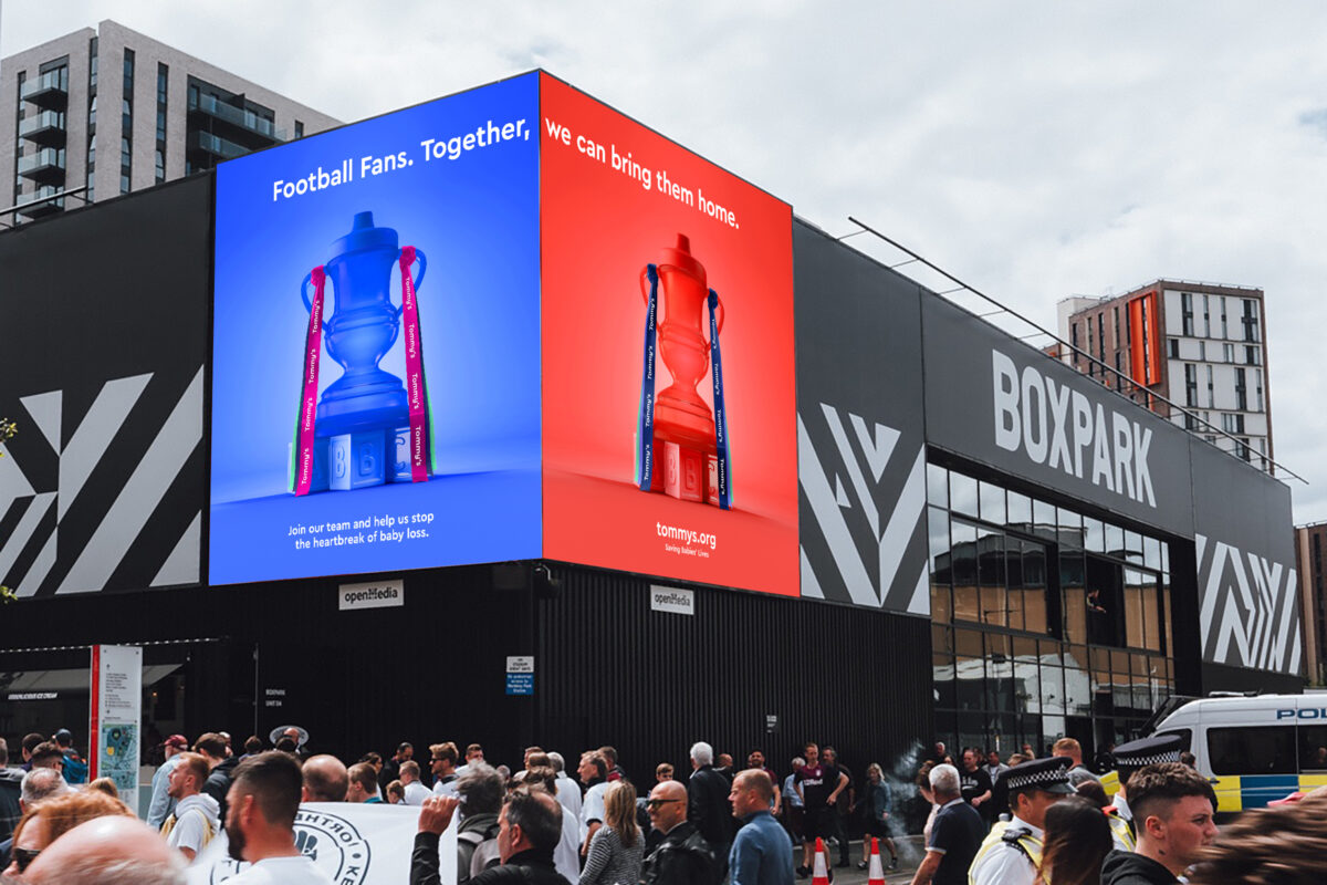 Pregnancy and baby loss charity Tommy's has launched an OOH campaign entitled 'Let's Bring Them Home' ahead of the Women’s FA Cup Final.