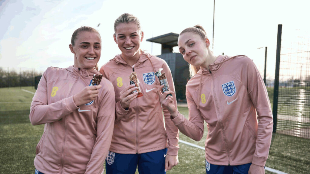 England Football plays eat Kind snack bars