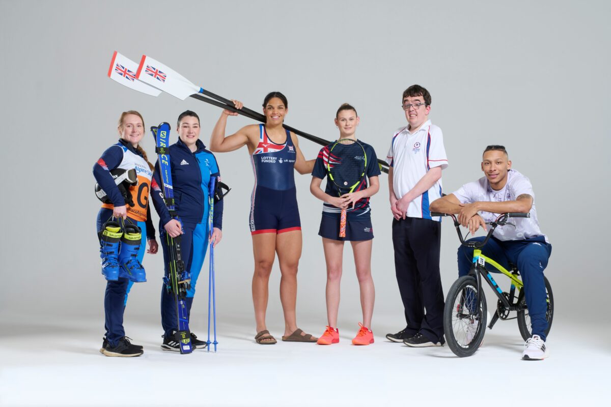 DOOH campaign featuring six British athletes - pictured here