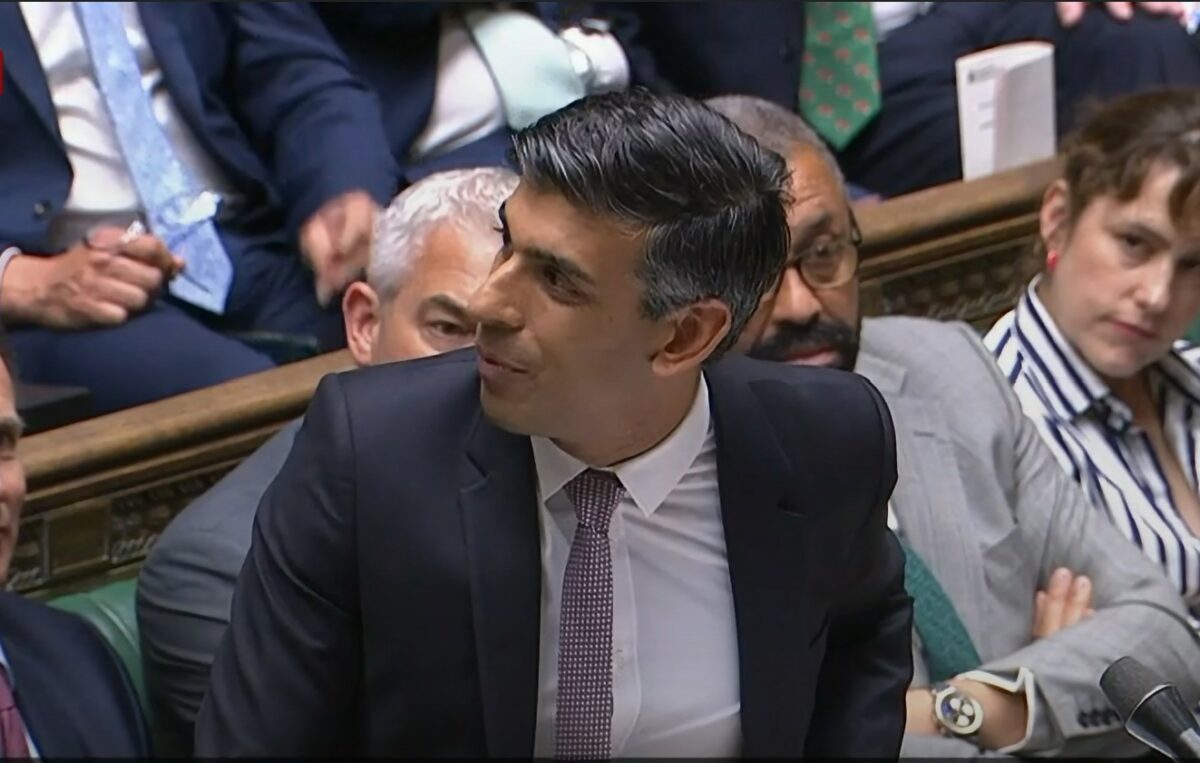 Rishi Sunak answering questions about the BOGOF HFSS ban in PMQ
