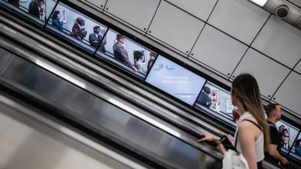 Showing a The Wayback and Havas campaign on TfL's digital screens