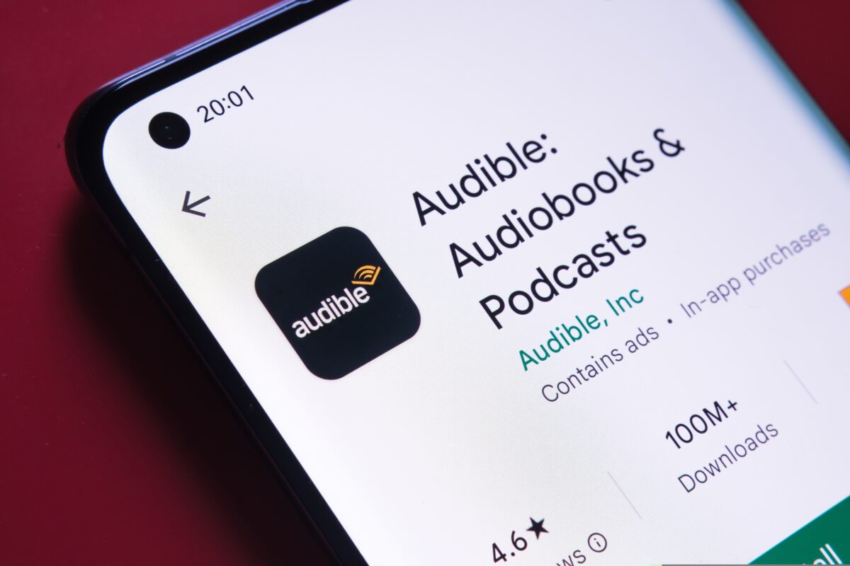 Audible, the spoken word entertainment service (depicted as an app here) has collaborated with Bauer Media's iconic radio portfolio to promote its range of audiobooks, podcasts and Audible original content.