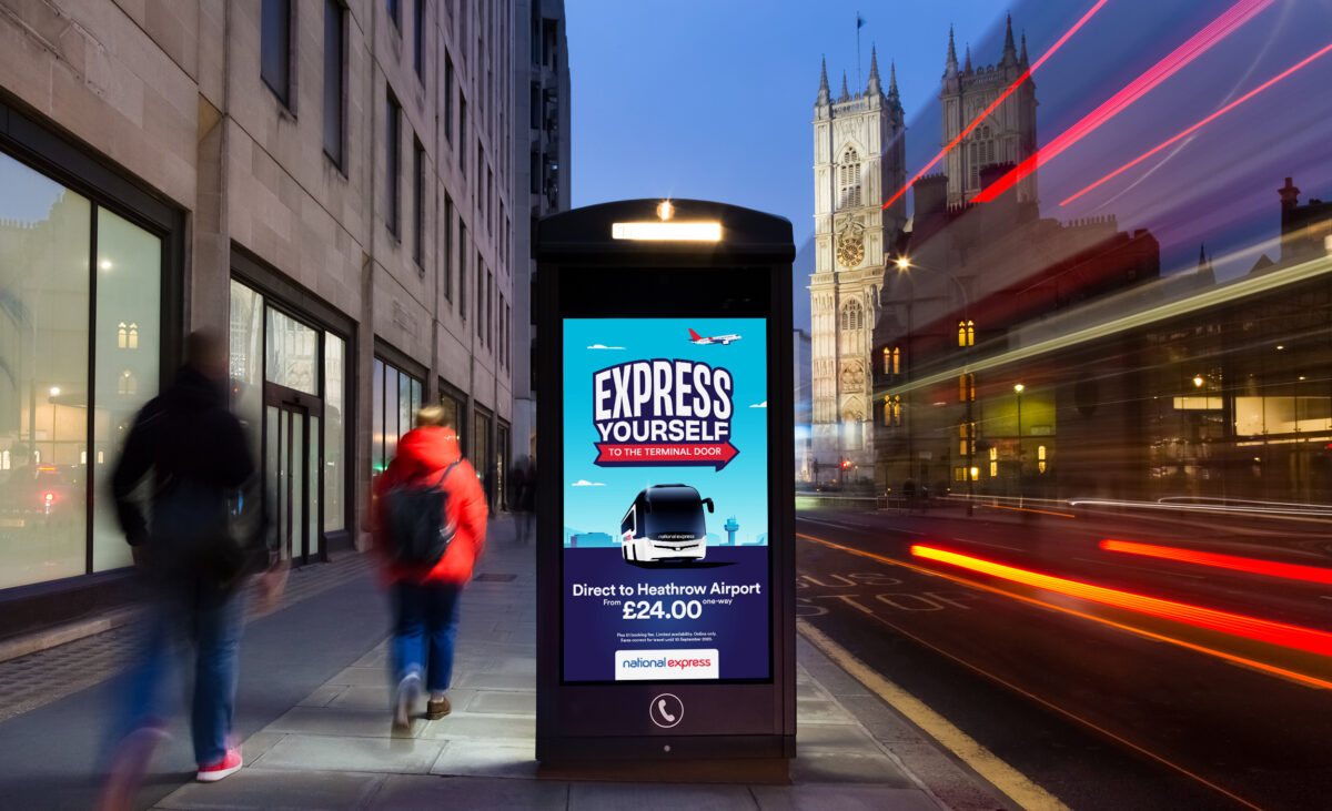 National Express has teamed up with mSix&Partners and One Black Bear in a campaign to showcase the coach operator as a great way to travel, depicted here