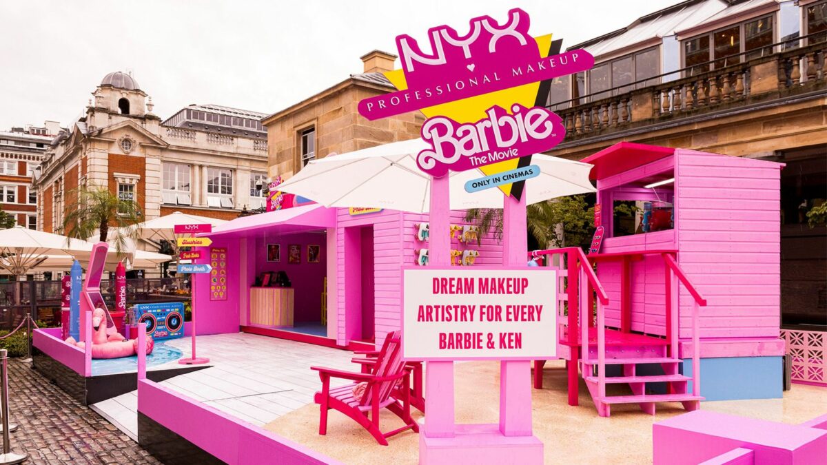 NYX Barbie themed make-up pop up in London