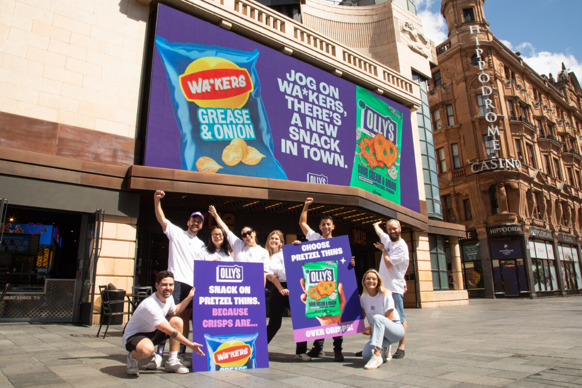 Walkers have sent a cease and desist letter to London-based snack brand, Olly's following a PR billboard stunt that saw the rival company poke fun at the crisp industry giant, depicted here.