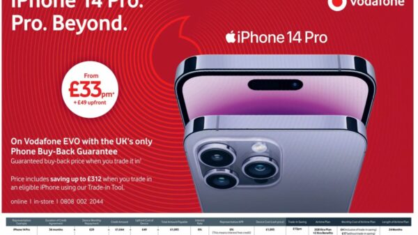 The Advertising Standards Authority (ASA) has banned a Vodafone advert over a misleading claim that the telecom firm was 'The UK’s only Guaranteed Phone Buy-Back' company, depicted here