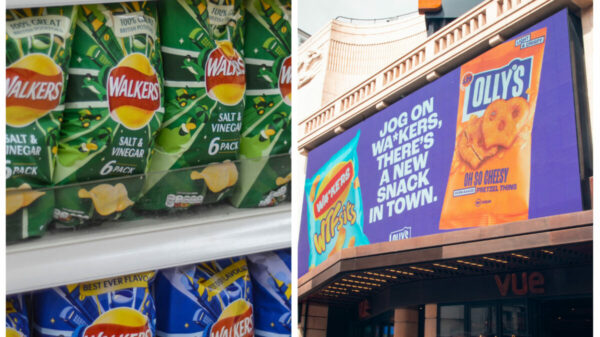 Walkers have sent a cease and desist letter to London-based snack brand, Olly's following a PR billboard stunt that saw the rival company poke fun at the crisp industry giant, depicted here