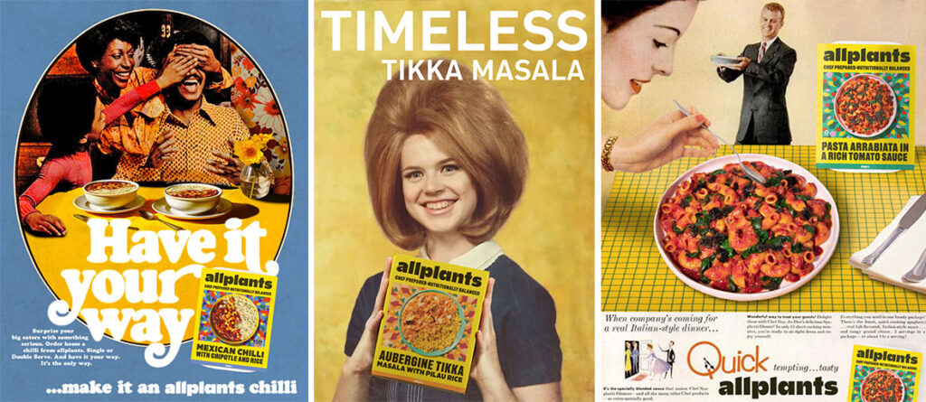 Allplants, the B Corp food brand, is celebrating some of the nation's best-loved timeless classics with the help of artificial intelligence (AI), depicted here