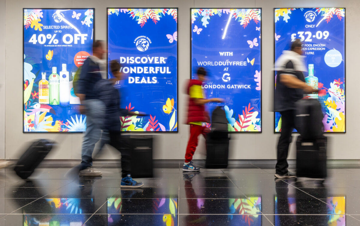 London Gatwick's Duty Free stores transformed in summer ads