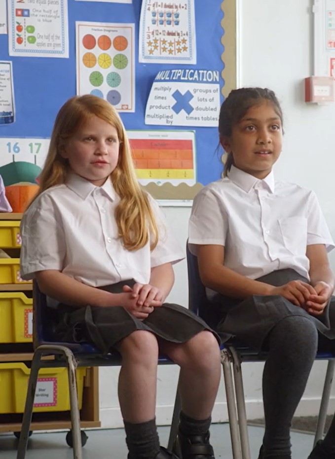 Raheem Sterling has released a comedic new campaign for children's shoe brand, Clarks, featuring young school children mocking the football star's running style, depicting two young children sitting side by side in a mock documentary style interview