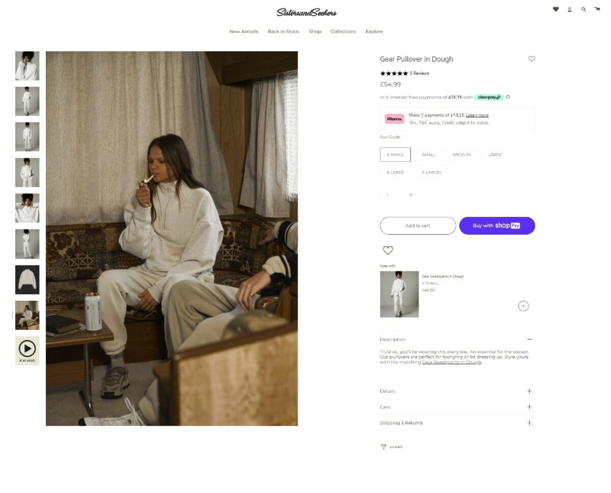 The Advertising Standards Authority has removed an ad on the clothing brand Sisters & Seekers' website, for being 'harmful and irresponsible' by 'glamorising' underage smoking'.