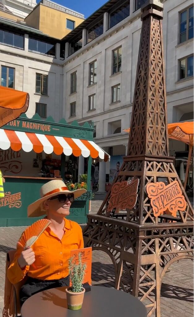 St Pierre Bakery has brought 'A Parisian summer' to London with a Covent Garden experiential activation, in partnership with a native advertising agency, Quantum, depicted here.