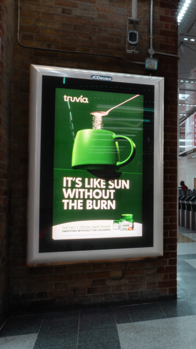 Food giant Silver Spoon has unveiled a new humorous out-of-home (OOH) campaign for Truvia, developed by creative studio Ourselves. 