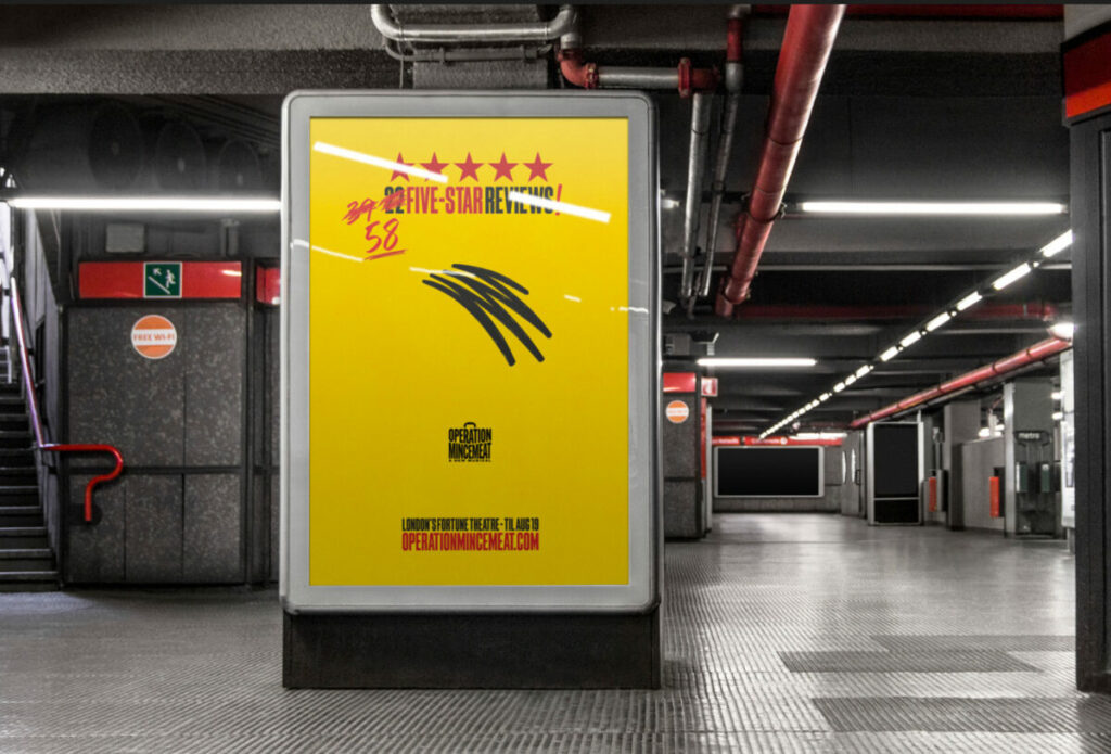 Transport for London (TfL) has banned another West End play's poster after the out-of-home (OOH) failed to meet the network's advertising standards guidelines, depicted here