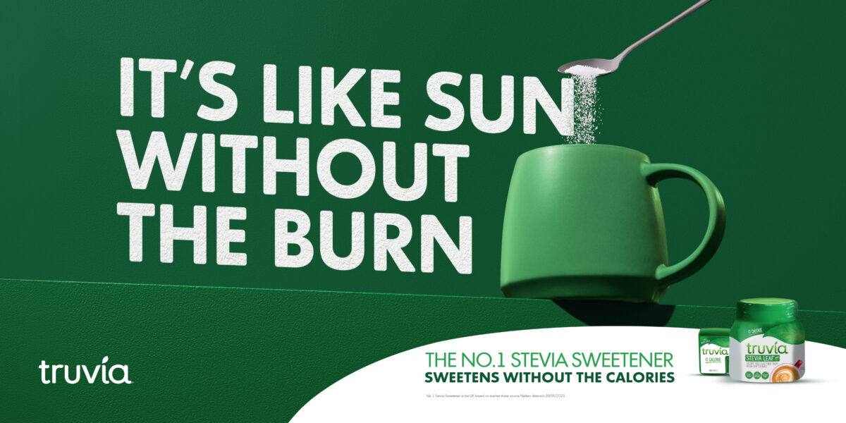 Food giant Silver Spoon has unveiled a new humorous out-of-home (OOH) campaign for Truvia, developed by creative studio Ourselves, here depicting the creative.
