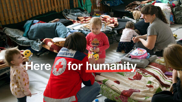 The British Red Cross is shining a light on its humanitarian efforts in the UK and worldwide to drive brand consideration among new donors, depicted here.