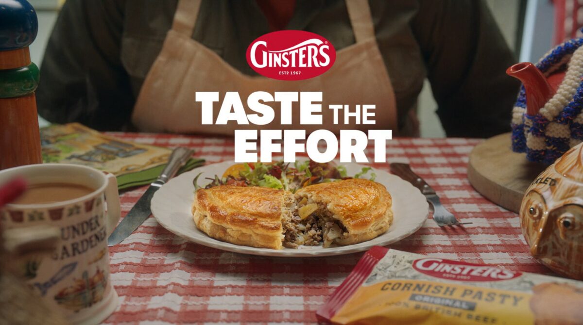 Ginsters' MD Emma Stowers, and TBWA\London planning director, Jess Smith, delve into the new campaign, direction, and target audience, with the 'taste the effort' title screen.