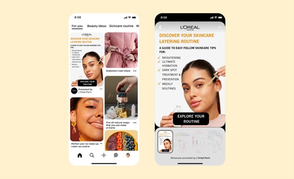 Pinterest has announced a slate of new and updated products and features for users, advertisers and agencies, in a bid to shake up the social media site's consumer experience, depicting a still from the newly updated site here.