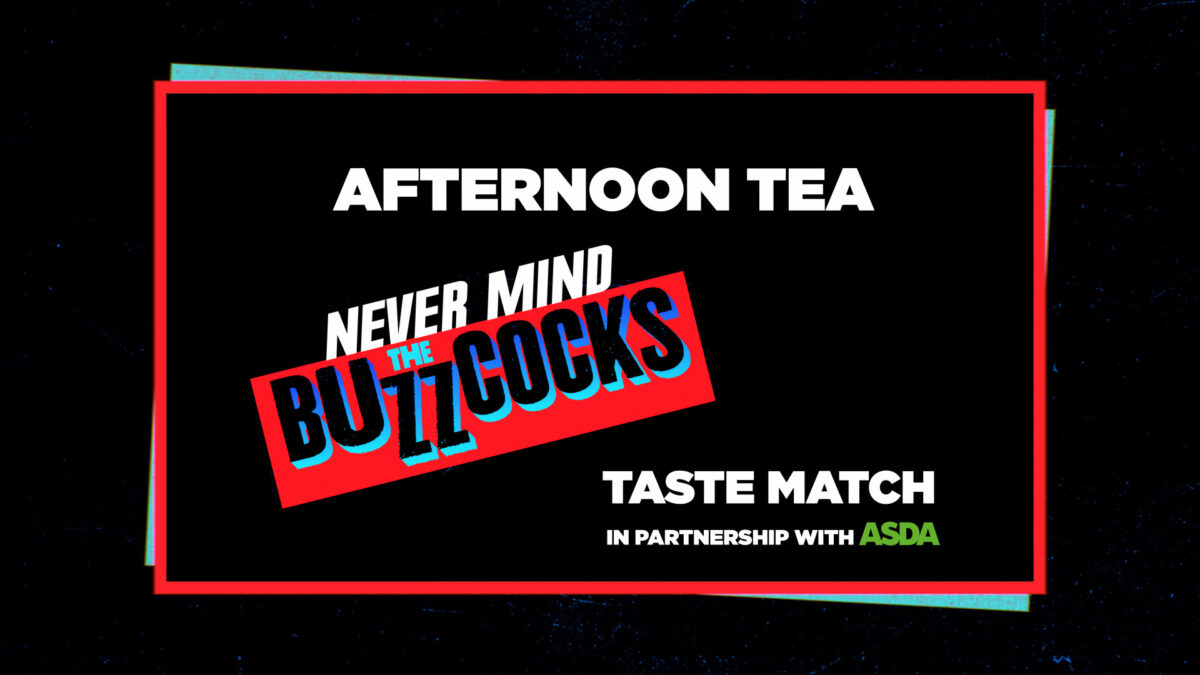 Asda is continuing its quest for a #foodrevolution by partnering with Sky TV's Never Mind the Buzzcocks for a taste test, to showcase its food quality, depicted here.